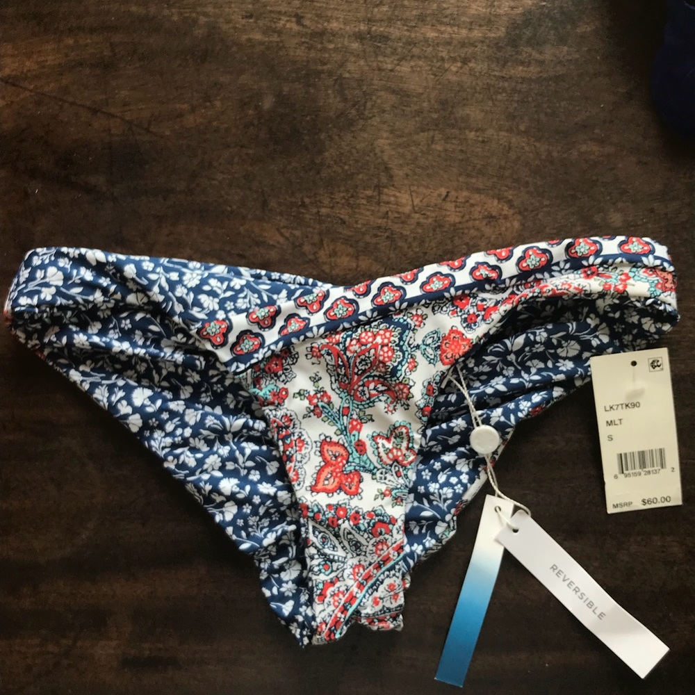 Lucky Brand reversible bikini size Small NWT